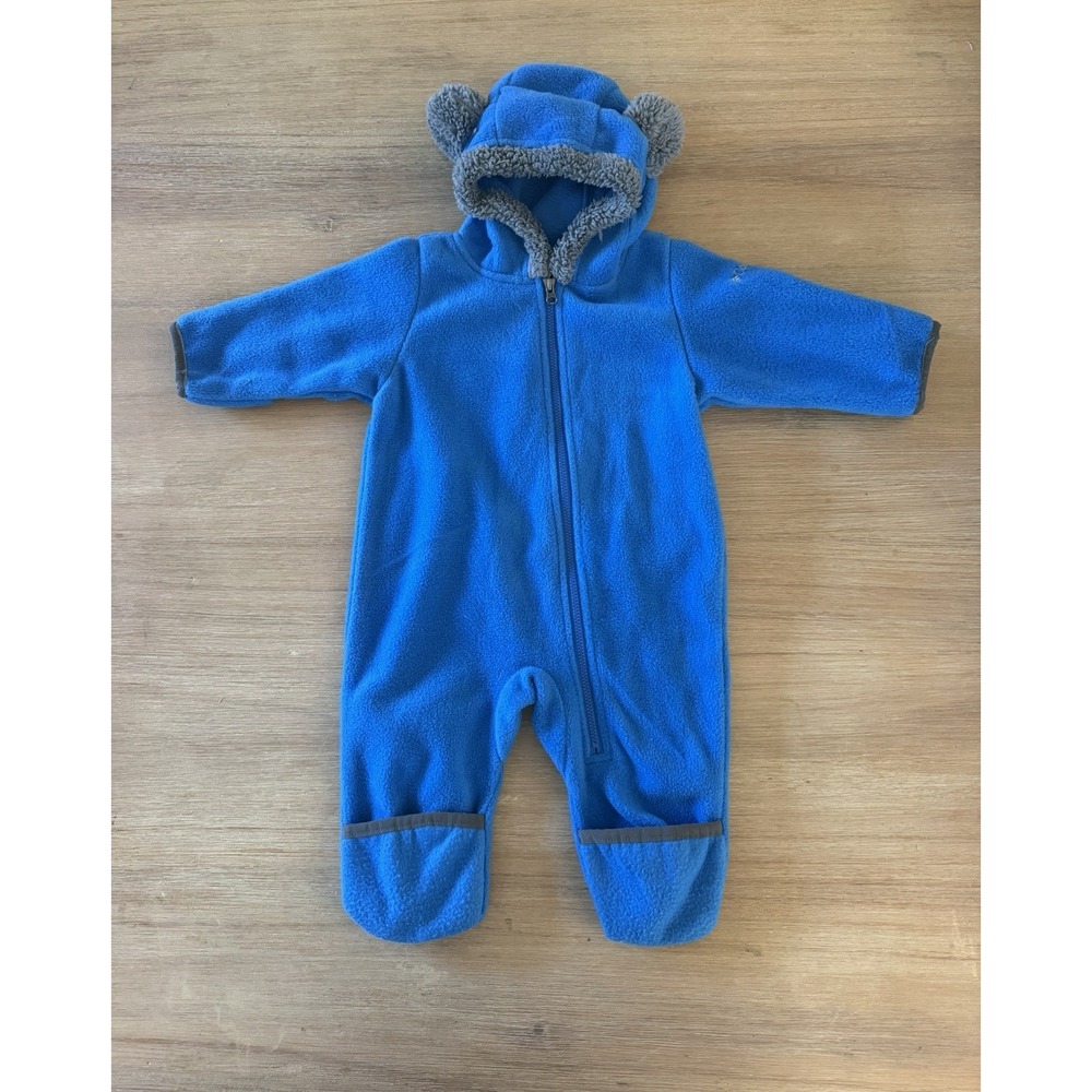 Columbia Western Barlow Bunting Fleece Hooded Coverall 3-6 Months Winter Skiing